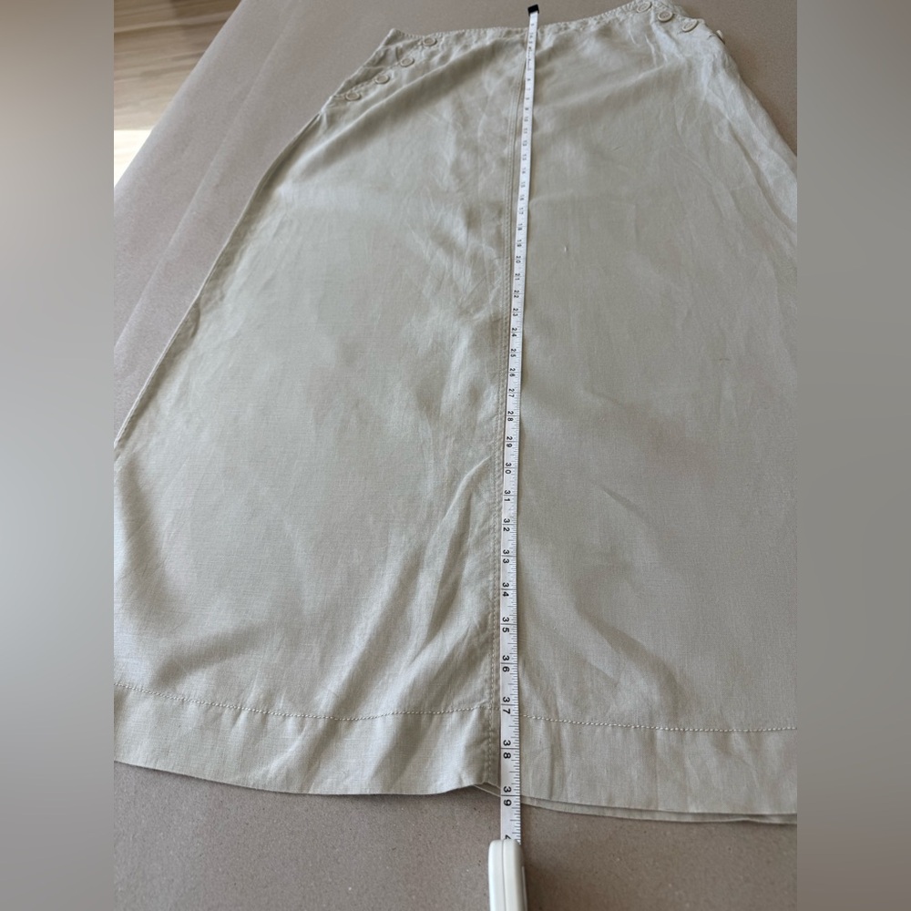 Max Studio — NWOT Maxi Linen Skirt with Button Detailing — Size L - Picture 6 of 11
